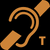 Icon depicting hearing loop.